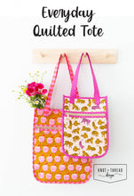 Load image into Gallery viewer, Everyday Quilted Tote Pattern