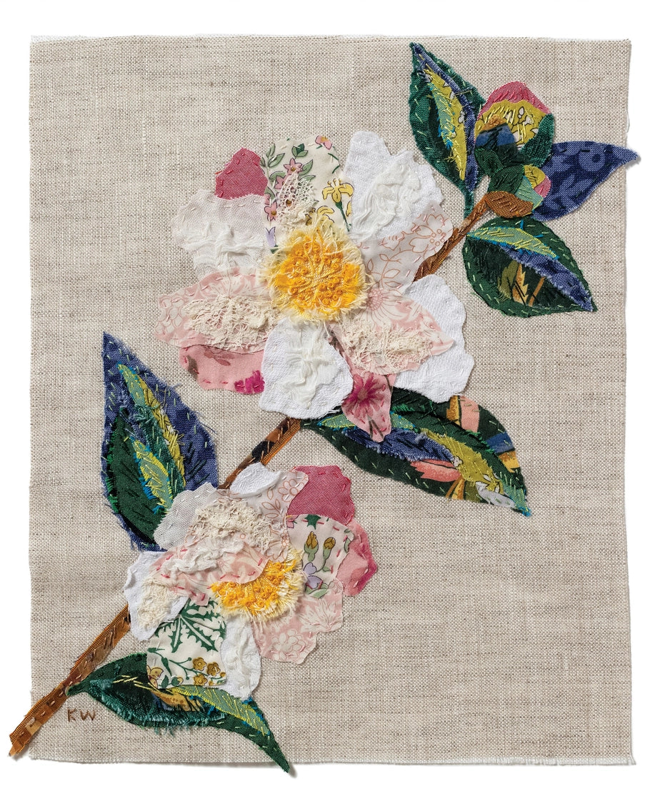 Camellia Slow Stitching Kit
