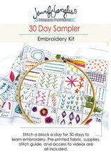Load image into Gallery viewer, 30 Day Sampler Embroidery Kit