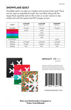 Load image into Gallery viewer, Snowflake Quilt Pattern
