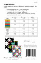 Load image into Gallery viewer, Asterisks Quilt Pattern