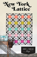 Load image into Gallery viewer, New York Lattice Quilt Pattern
