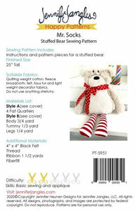 Mr. Socks Stuffed Bear Pattern