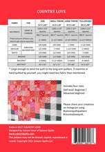 Load image into Gallery viewer, Country Love Quilt Pattern