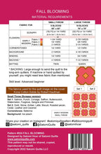 Load image into Gallery viewer, Fall Blooming Quilt Pattern
