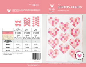 Scrappy Hearts Quilt Pattern