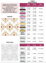 Load image into Gallery viewer, Vintage Lace Quilt Pattern