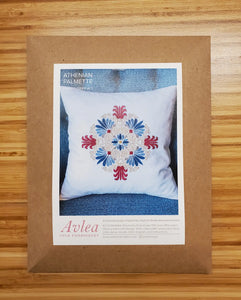 Athenian Palmette Embroidery Cushion Cover Kit