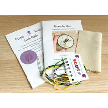 Load image into Gallery viewer, Betty the Bumble Bee Thread Painting Embroidery Kit