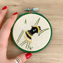Load image into Gallery viewer, Betty the Bumble Bee Thread Painting Embroidery Kit
