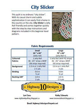 Load image into Gallery viewer, City Slicker Quilt Pattern