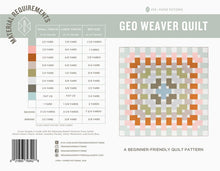 Load image into Gallery viewer, Geo Weaver Quilt Pattern