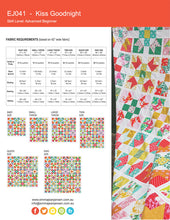 Load image into Gallery viewer, Kiss Goodnight Quilt Pattern