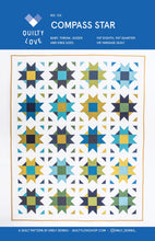 Load image into Gallery viewer, Compass Star Quilt Pattern