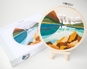 Moraine Lake Embroidery Kit