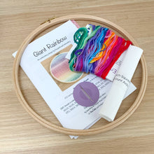 Load image into Gallery viewer, Giant Rainbow - Blackwork Kit