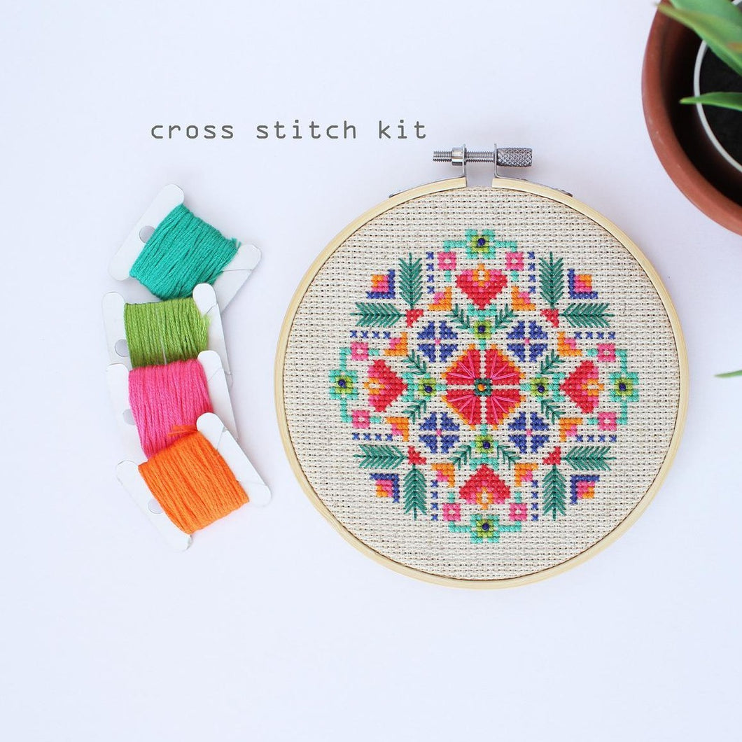 Scandinavian Meadow Cross Stitch Kit