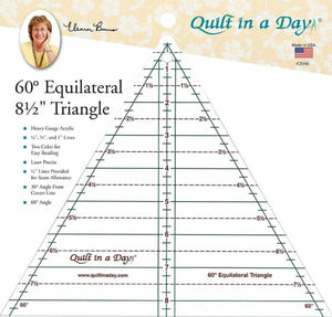 60° Equilateral 8 1/2" Triangle Ruler