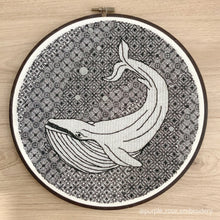 Load image into Gallery viewer, Humphrey the Whale - Blackwork Kit