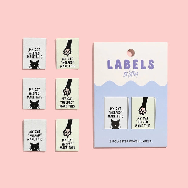 My Cat "Helped" Make This Labels