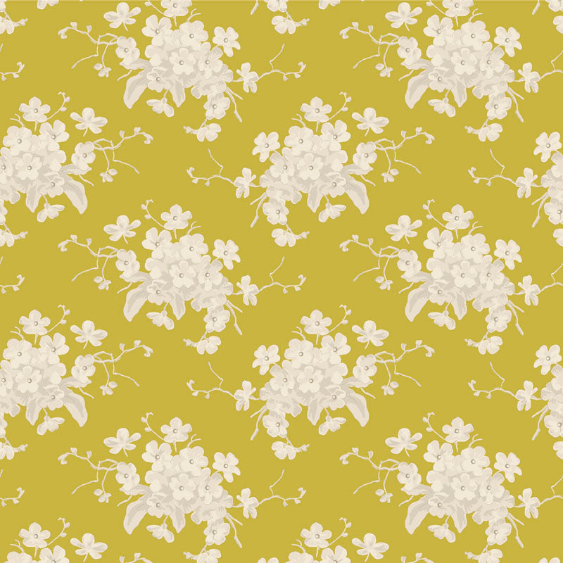 TILDA - Sunday Brunch - White Flower in Sour Yellow