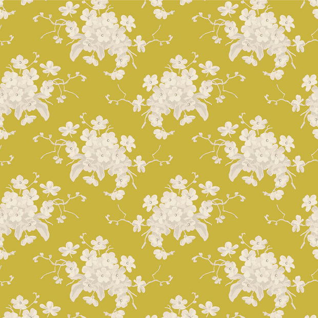 TILDA - Sunday Brunch - White Flower in Sour Yellow