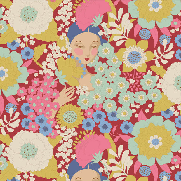 Tilda - Wallflower - Wallflower in Burgundy
