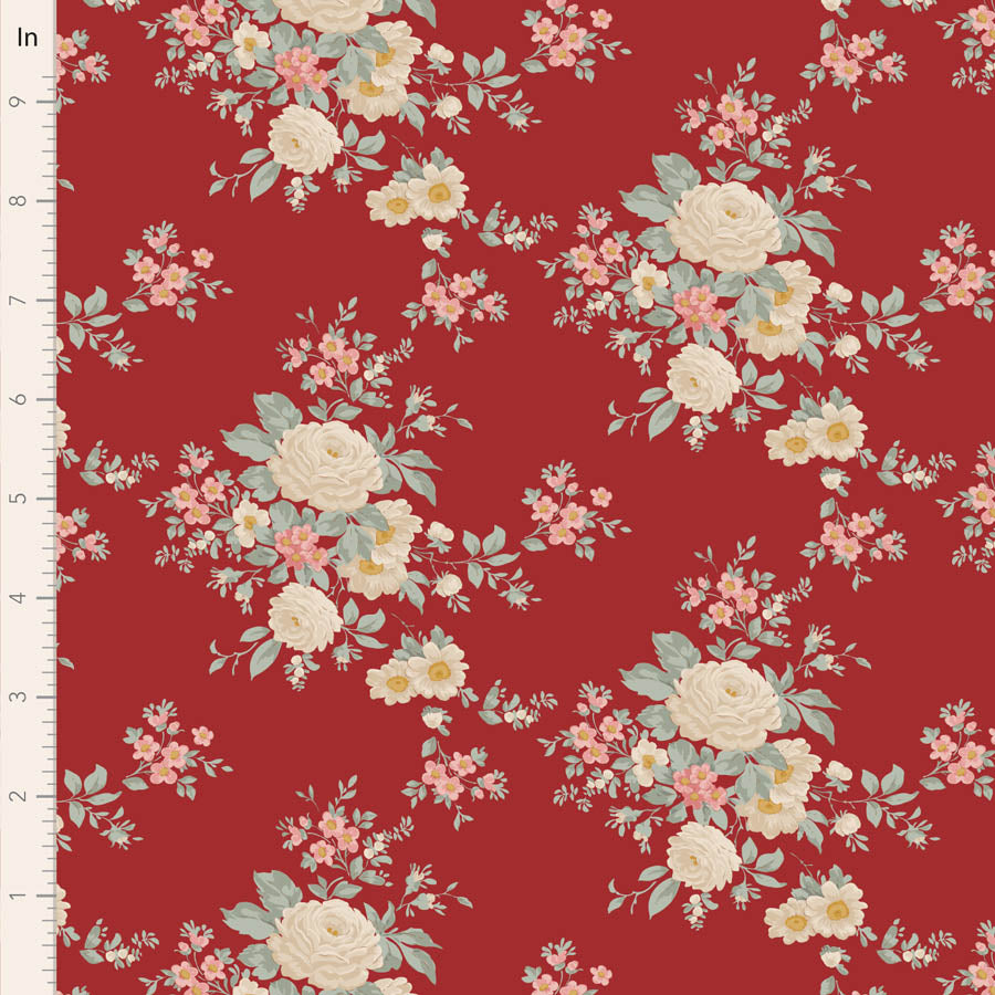 TILDA - Merry Little Christmas - Carol - Burgundy