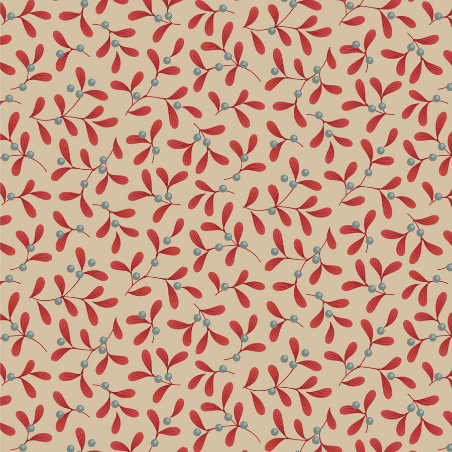 TILDA - Merry Little Christmas - Mistletoe - Red