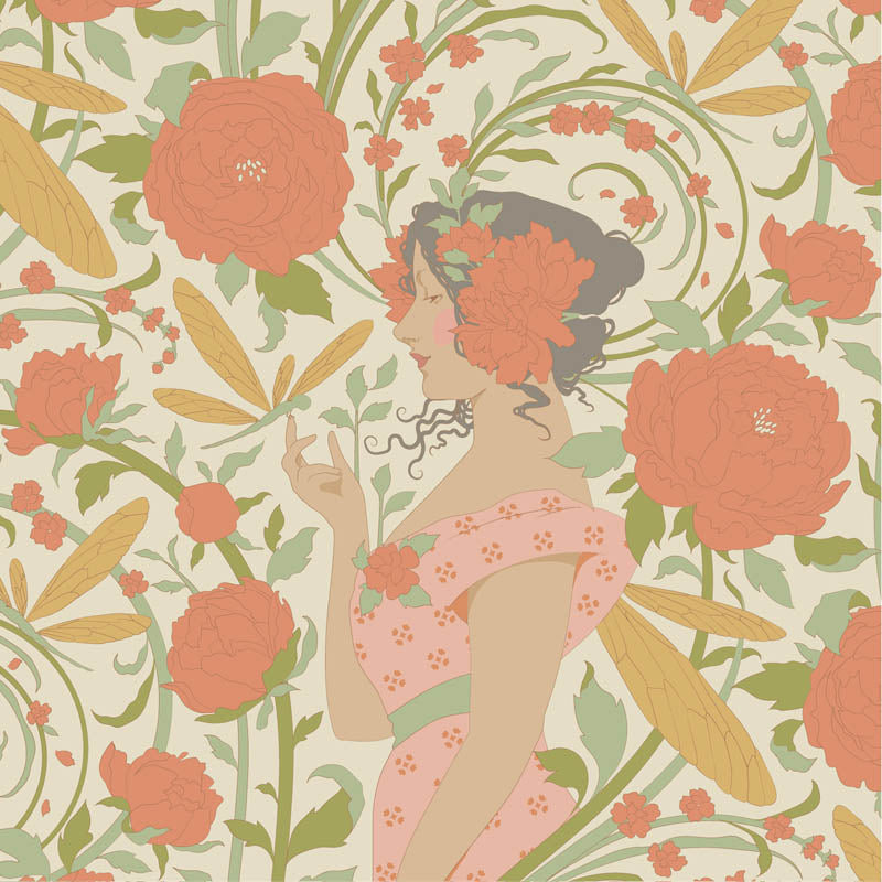 TILDA - Songbird - Aubrey - Coral