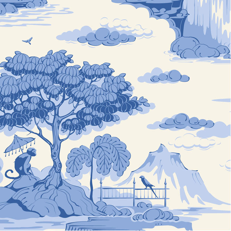 Something Blue - Cottonview - Cream