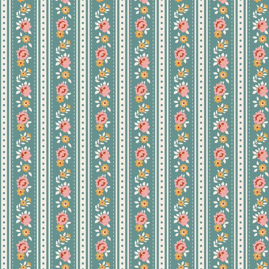 Village Life - Agnes - Teal