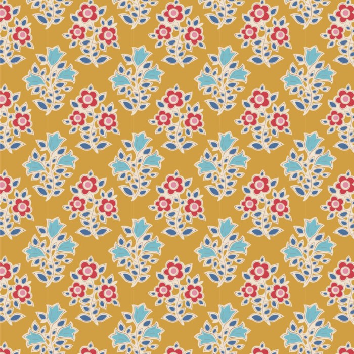 Tilda Jubilee - Farm Flowers - Mustard