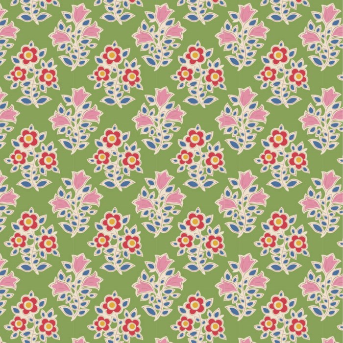 Tilda Jubilee - Farm Flowers - Green