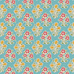 Tilda Jubilee - Farm Flowers - Teal