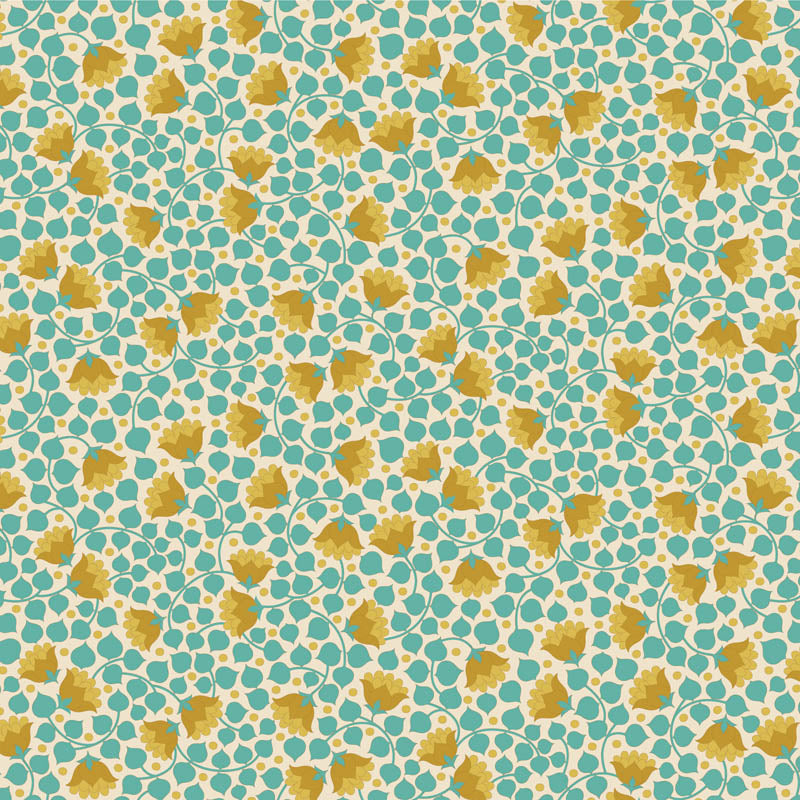 Tilda - Wallflower - Bellflower in Teal