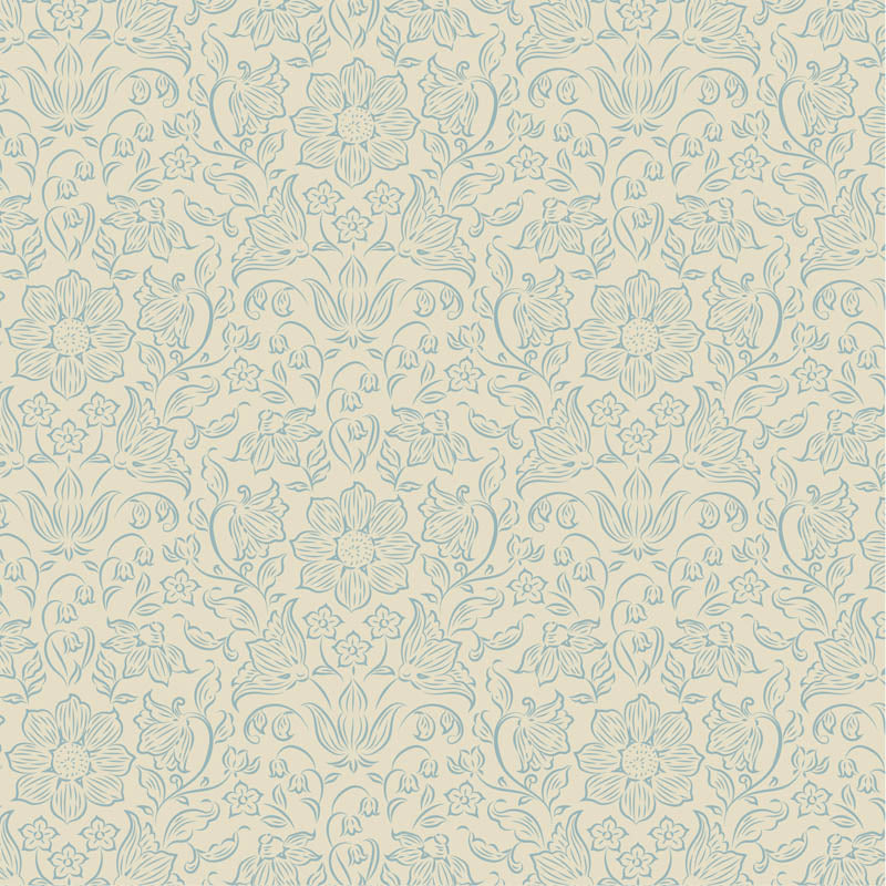 TILDA - Songbird - Lila - Light Blue