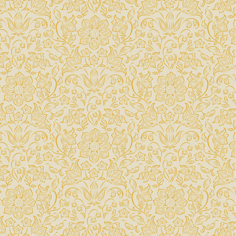 TILDA - Songbird - Lila - Light Yellow