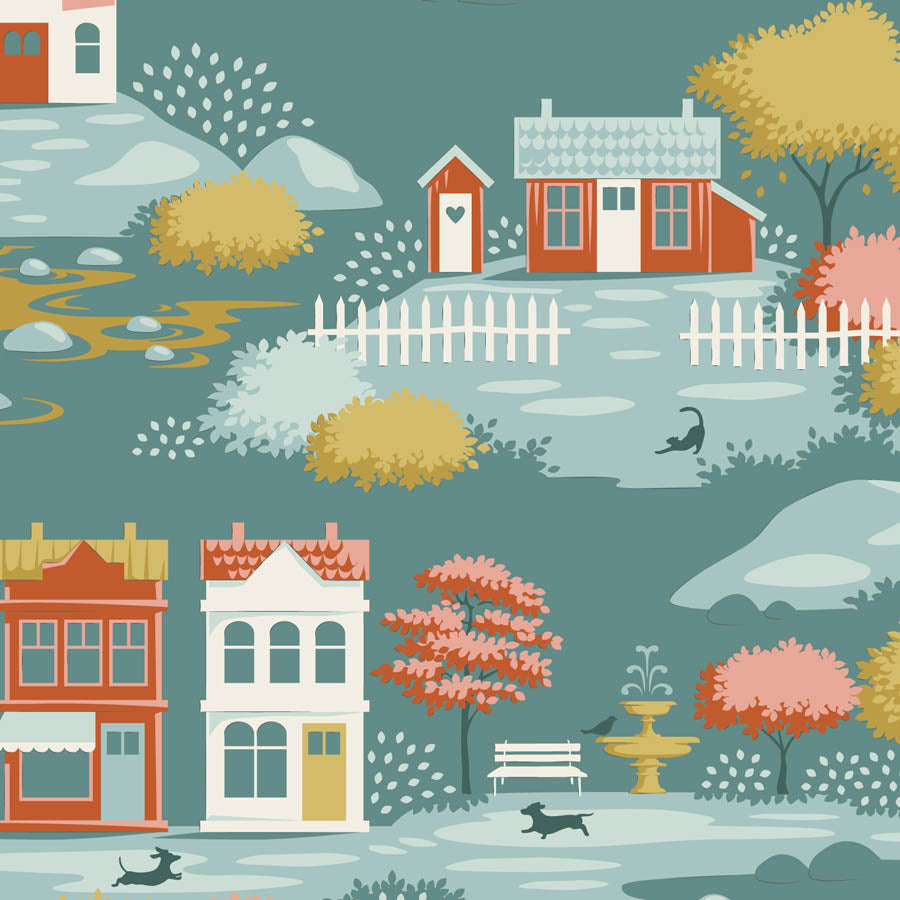Village Life - Village - Teal