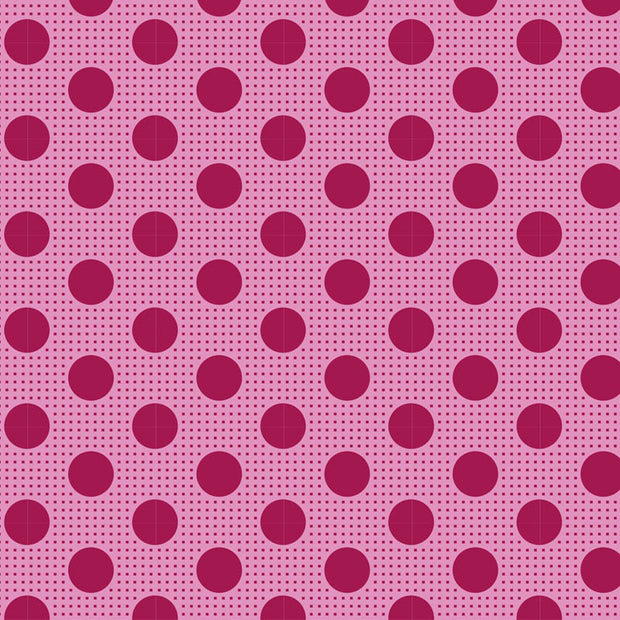 Medium Dots - Maroon