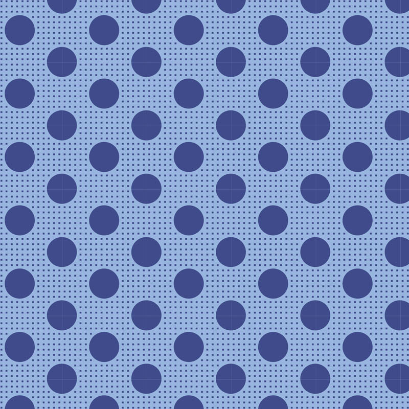 Medium Dots - Denim Blue