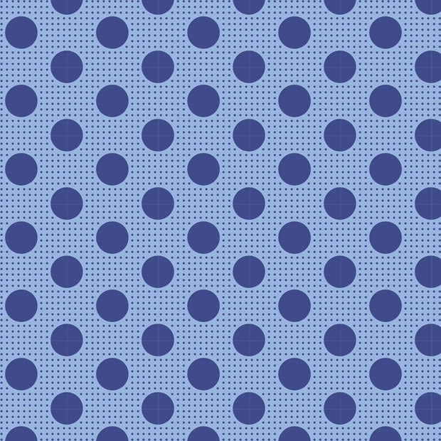 Medium Dots - Denim Blue