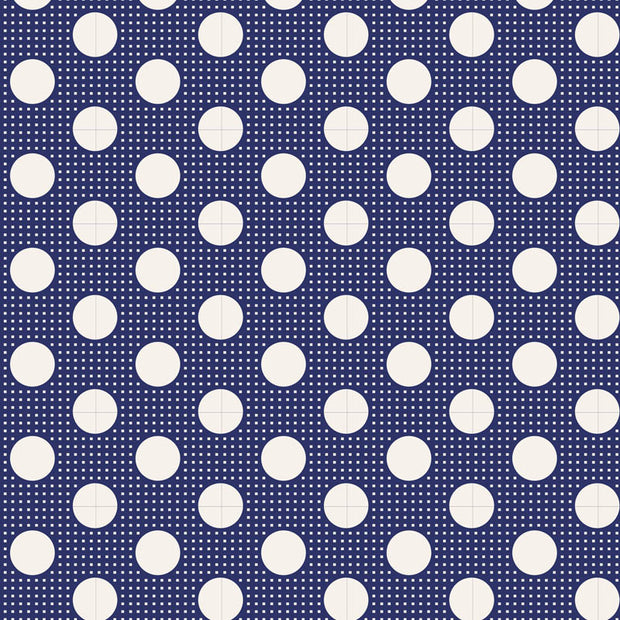 Medium Dots - Night Blue