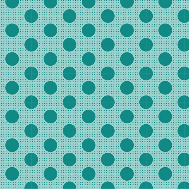 Medium Dots - Dark Teal