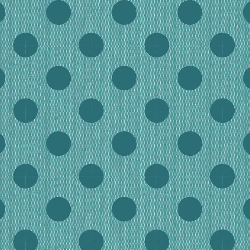 Chambray Dots - Aqua