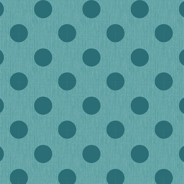 Chambray Dots - Aqua