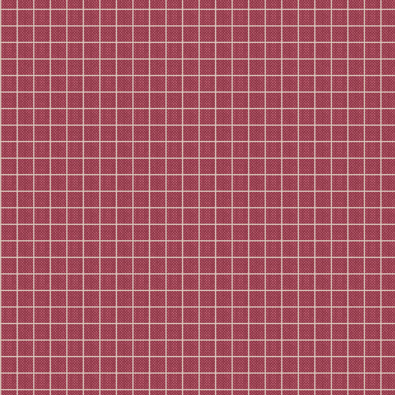 Tilda Creating Memories - Plaid - Burgundy