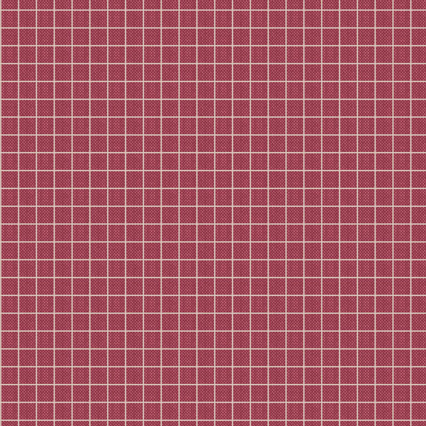Tilda Creating Memories - Plaid - Burgundy