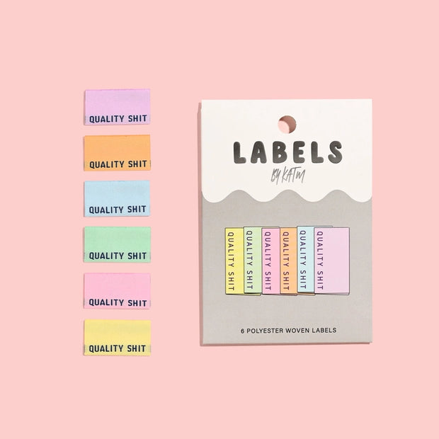 Quality Shit Labels - PASTEL