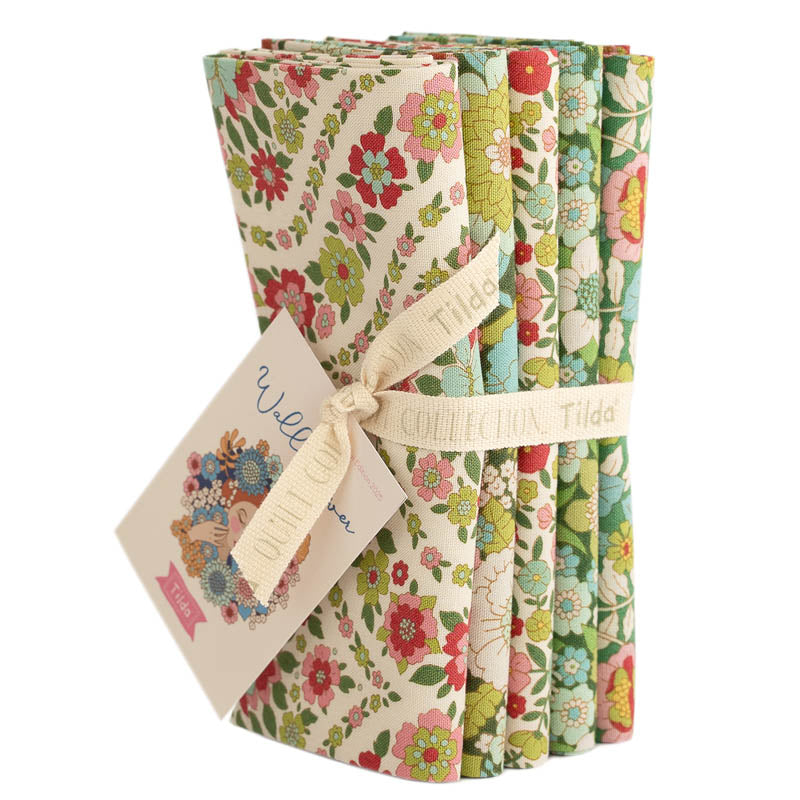 TILDA - Wallflower - Fat Quarter Bundle - Green